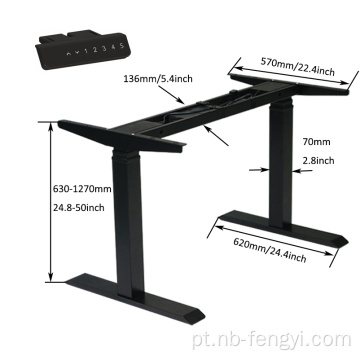 Novo design de altura do design quadro de mesa elétrica ajustável